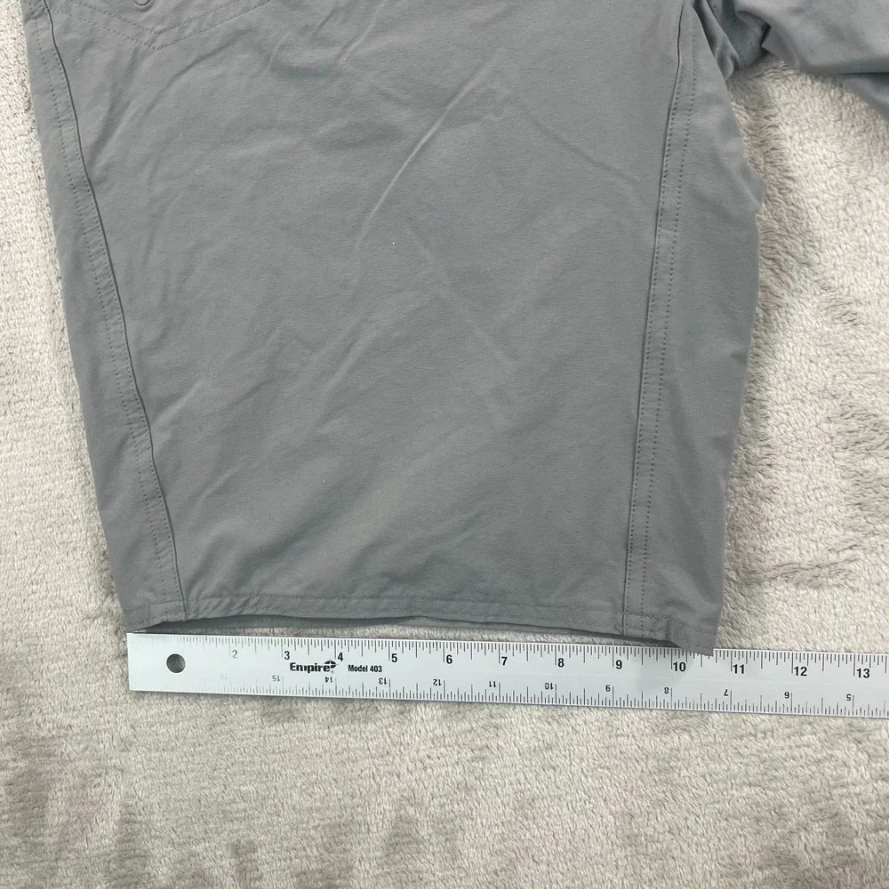 Orvis TroutBum Shorts Men 34 Grey Jackson Quick Dry‎ Utility Fishing Drawstring